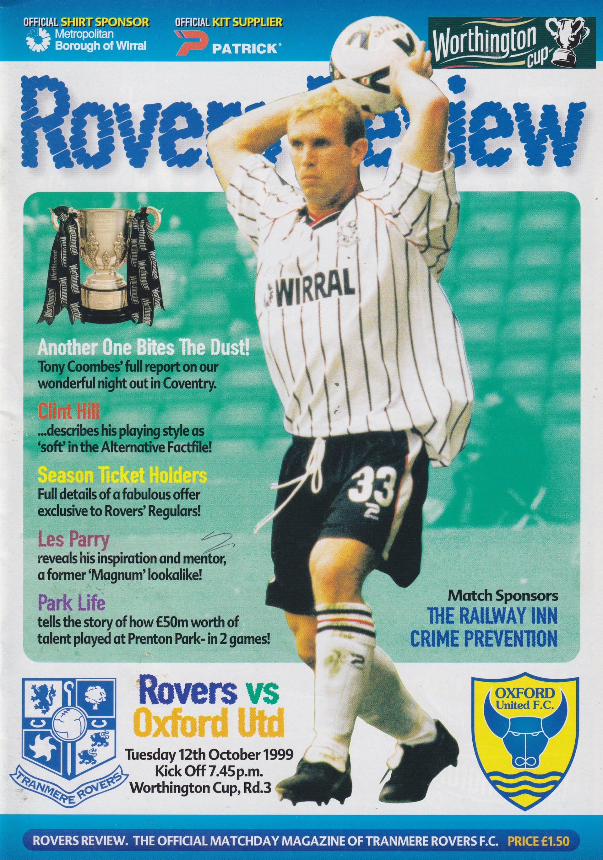 Tranmere Rovers v Oxford United match programme